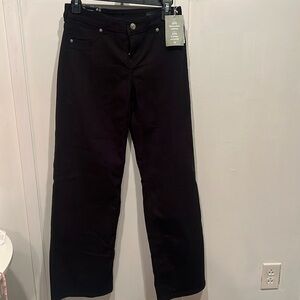 NWT H & M Divided Wide low waist black boot leg jeans.